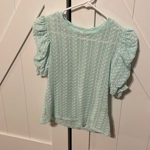 Ruched sleeve blouse